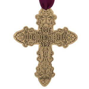Messiah Cross Ornament (Bronze) NIB Beautifully detailed 5x4 AMERICAN MADE
